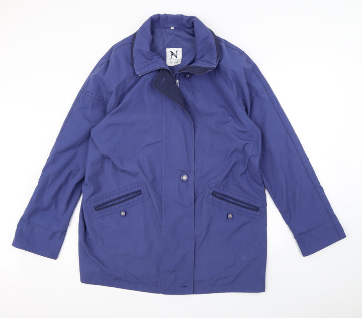Debenhams Womens Blue Rain Coat Coat Size 16