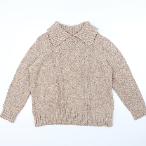 BM Womens Beige   Pullover Jumper Size L