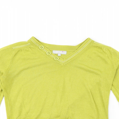 Per Una Womens Green   Pullover Sweatshirt Size 10