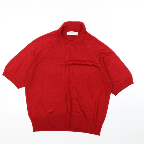 St Michael Womens Red   Pullover Sweatshirt Size 16