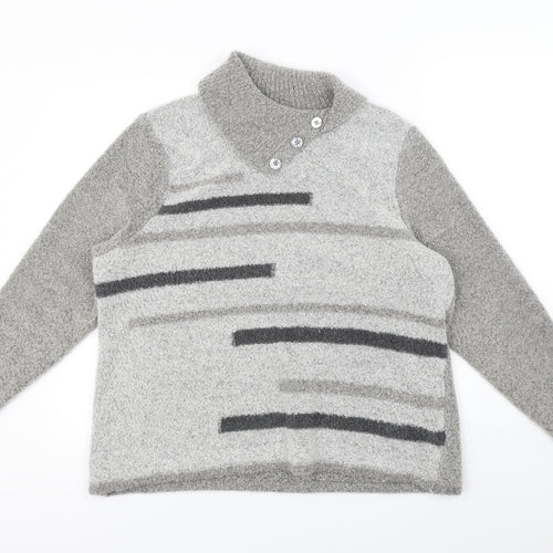 BM Womens Grey   Pullover Jumper Size XL