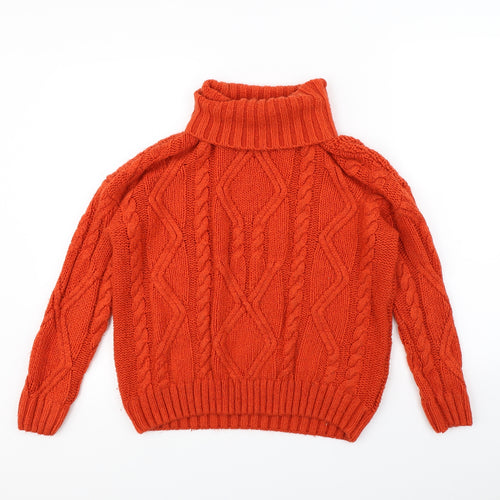 Primark Womens Orange   Pullover Jumper Size 10