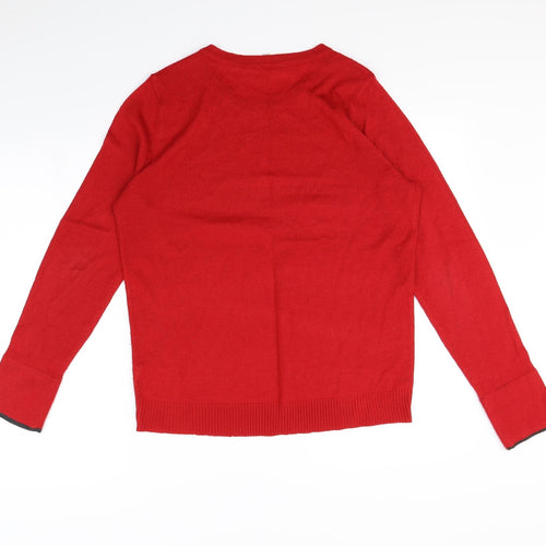 Peacocks Womens Red   Pullover Sweatshirt Size 16