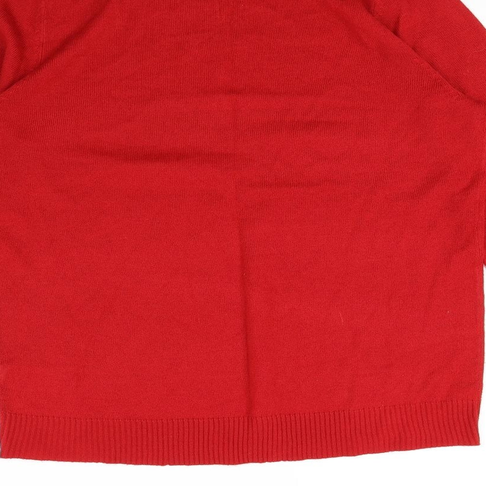 Peacocks Womens Red   Pullover Sweatshirt Size 16