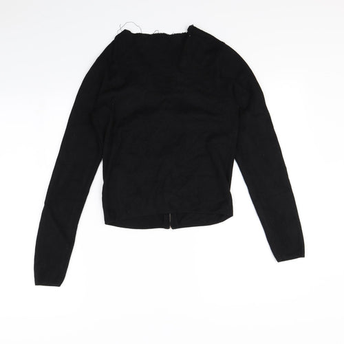 New Look Womens Black   Full Zip Jumper Size 10