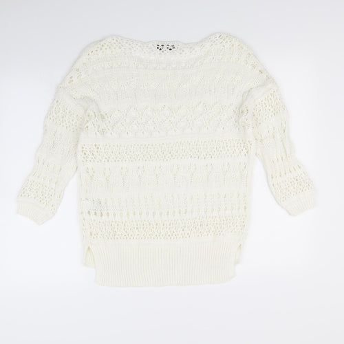 NEXT  Womens White   Pullover Jumper Size M
