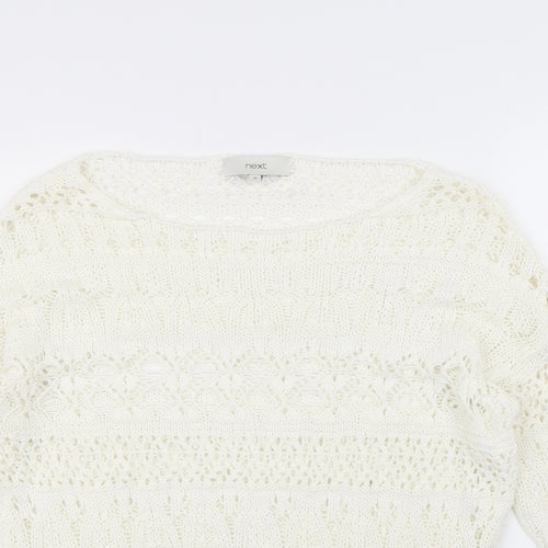 NEXT  Womens White   Pullover Jumper Size M