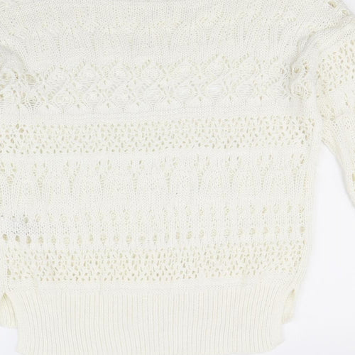 NEXT  Womens White   Pullover Jumper Size M