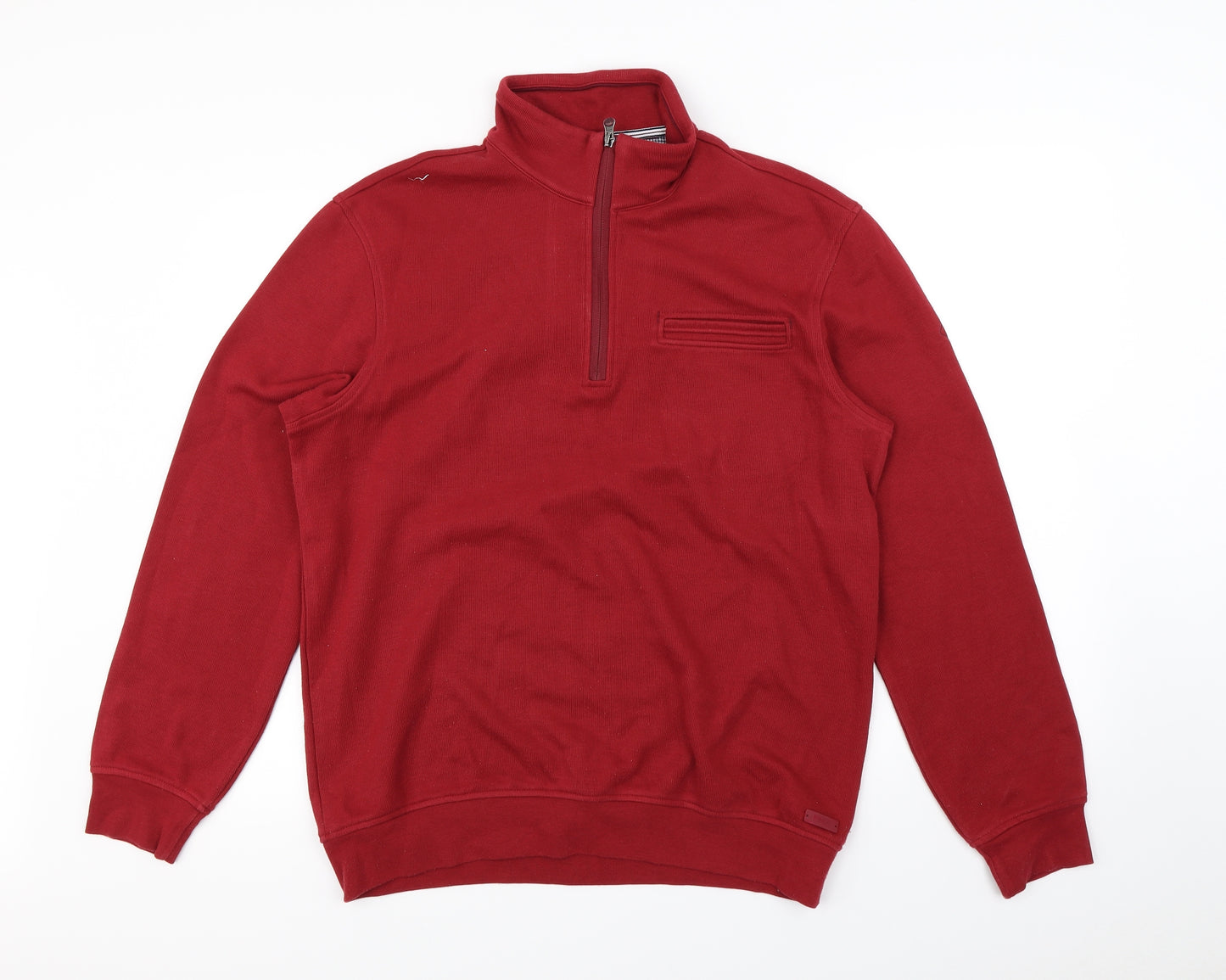 BRAX Mens Red   Henley Jumper Size L