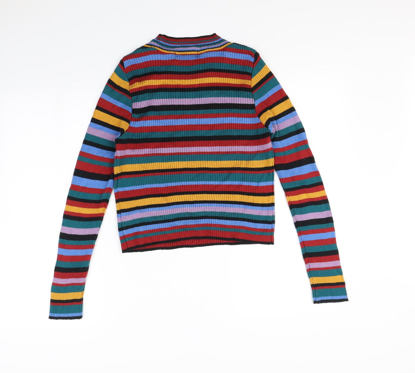 Primark Womens Multicoloured Striped  Pullover Jumper Size S