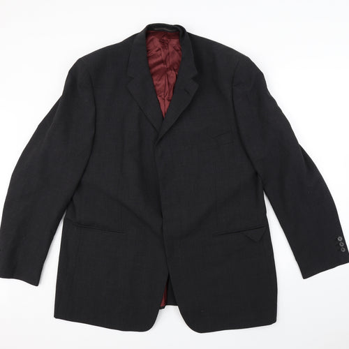 Preworn Mens Black   Jacket Blazer Size L  - Shoulder Pads