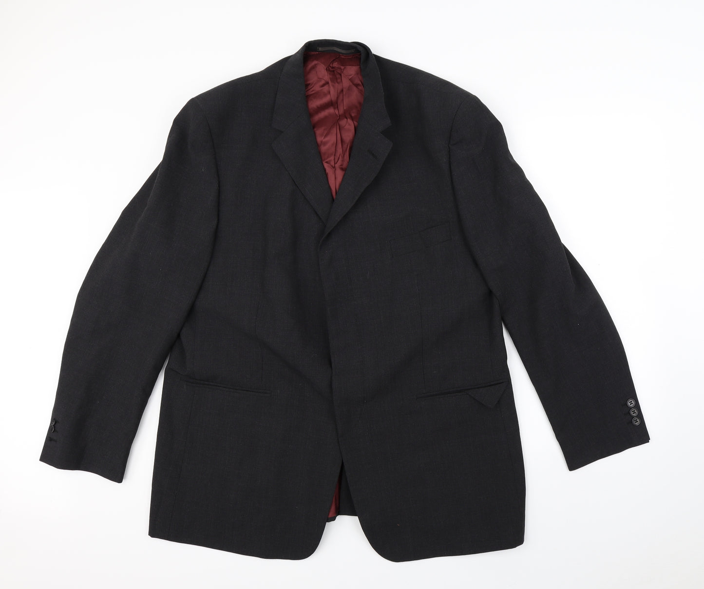 Preworn Mens Black   Jacket Blazer Size L  - Shoulder Pads