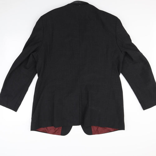 Preworn Mens Black   Jacket Blazer Size L  - Shoulder Pads