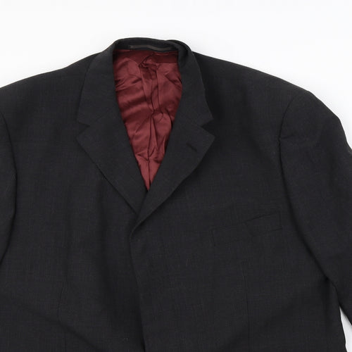 Preworn Mens Black   Jacket Blazer Size L  - Shoulder Pads