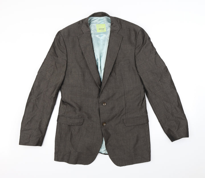 REMUS Mens Brown   Jacket Blazer Size S  - Shoulder Pads