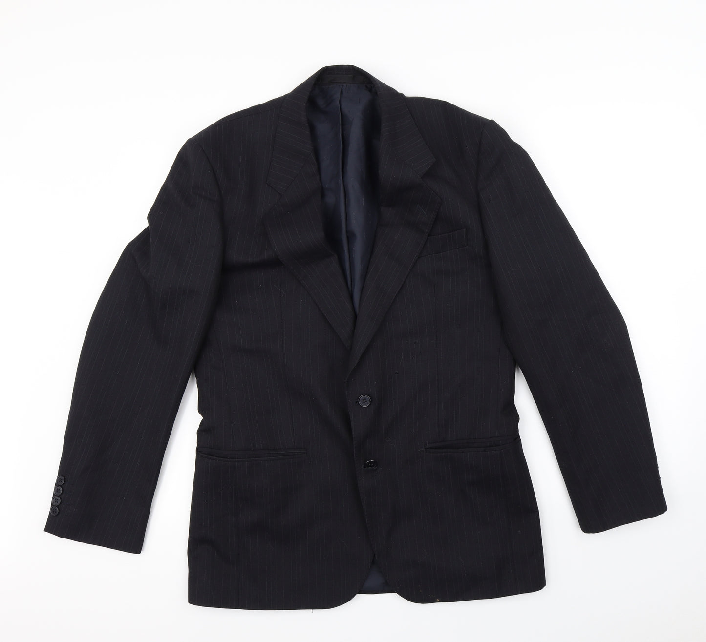 Preworn Mens Black   Jacket Blazer Size M  - Shoulder Pads