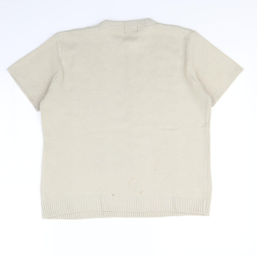 Pyari Womens Beige   Pullover Jumper Size L