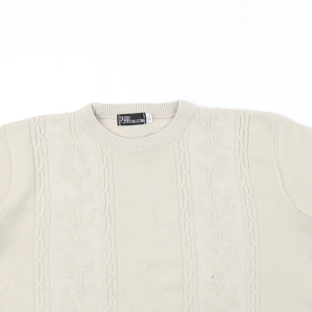Pyari Womens Beige   Pullover Jumper Size L