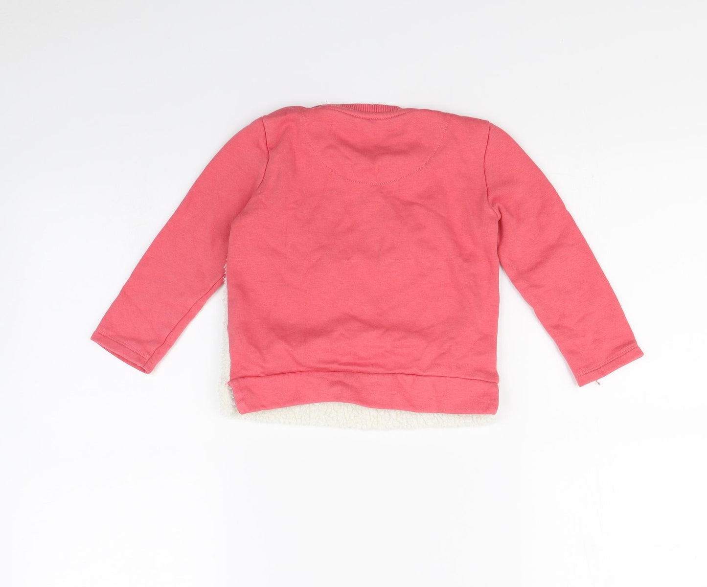 F&F Girls Pink   Pullover Jumper Size 2-3 Years  - unicorn