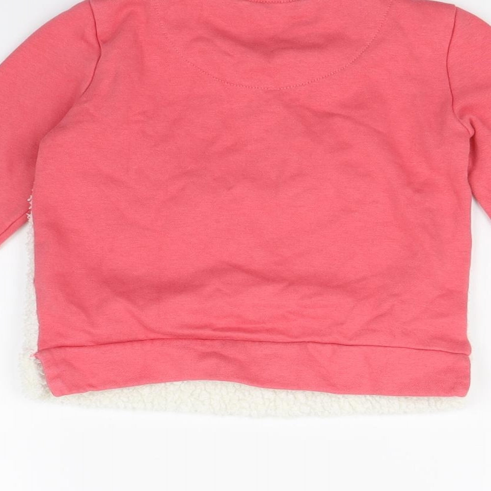 F&F Girls Pink   Pullover Jumper Size 2-3 Years  - unicorn