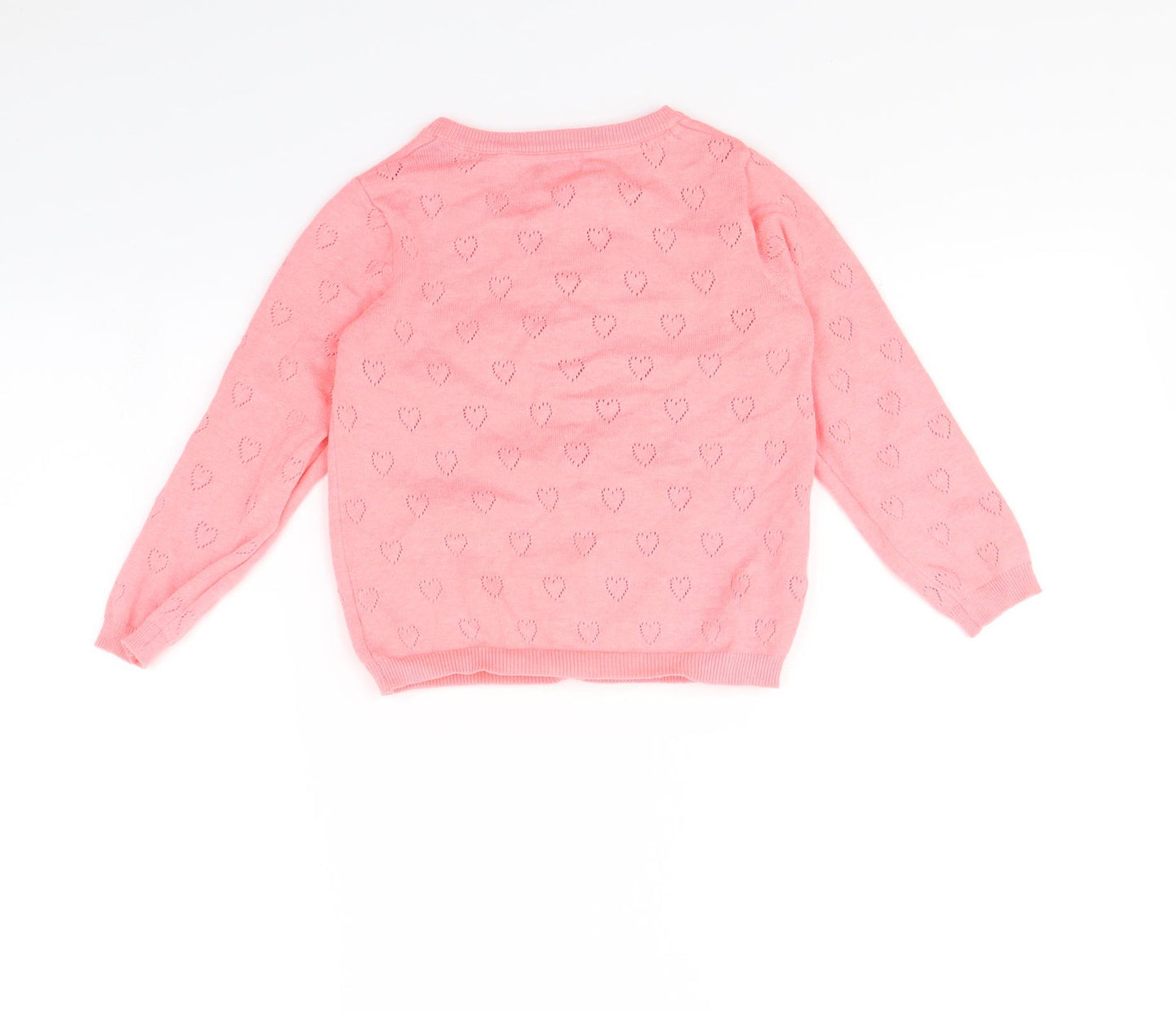 Primark Girls Pink   Cardigan Jumper Size 6-7 Years