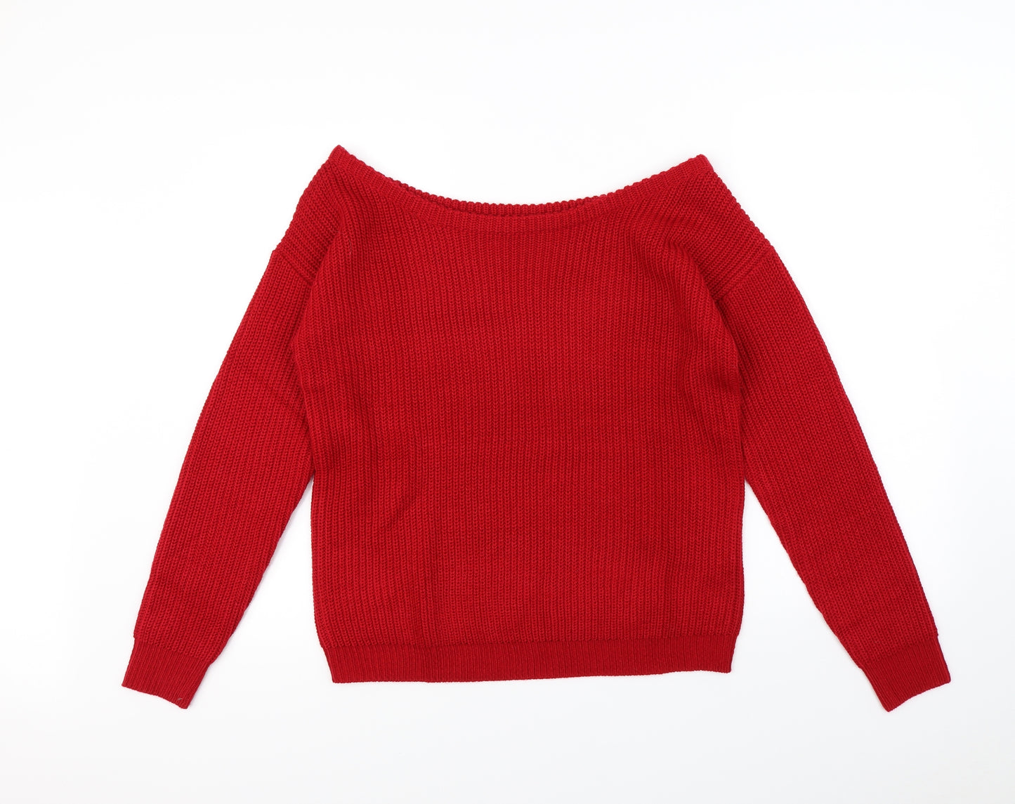 Missguided Womens Red   Pullover Jumper Size S