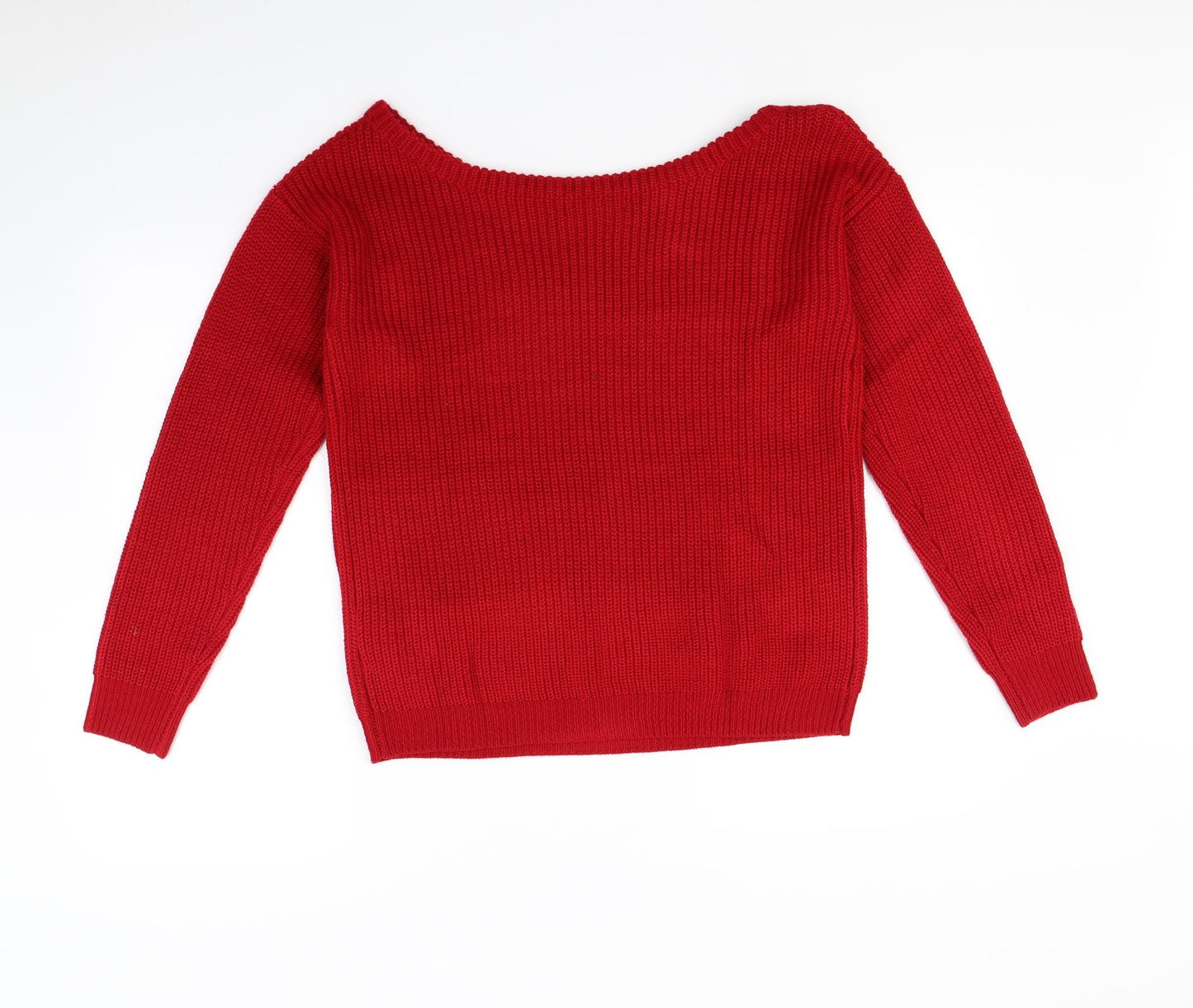 Missguided Womens Red   Pullover Jumper Size S