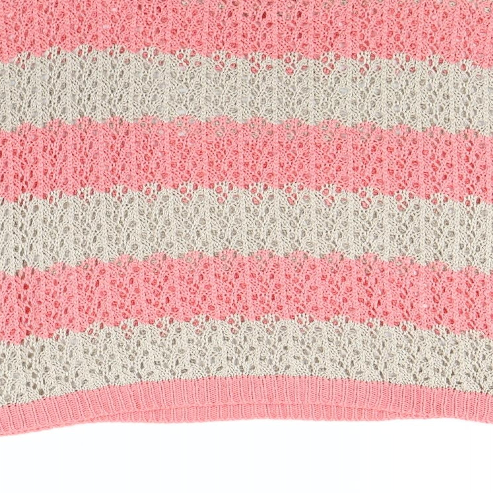 Warehouse Womens Beige Striped  Pullover Jumper Size 14