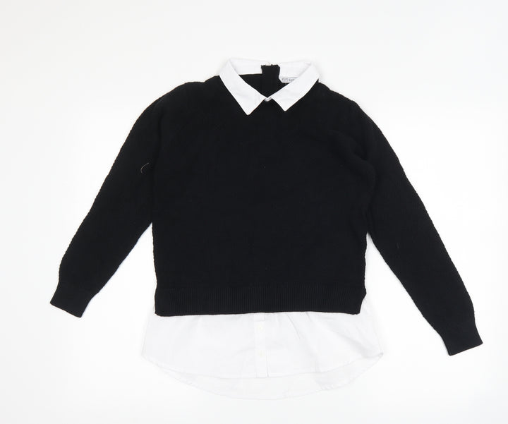 F&F Girls Black Basic Blouse Size 11-12 Years - School Wear