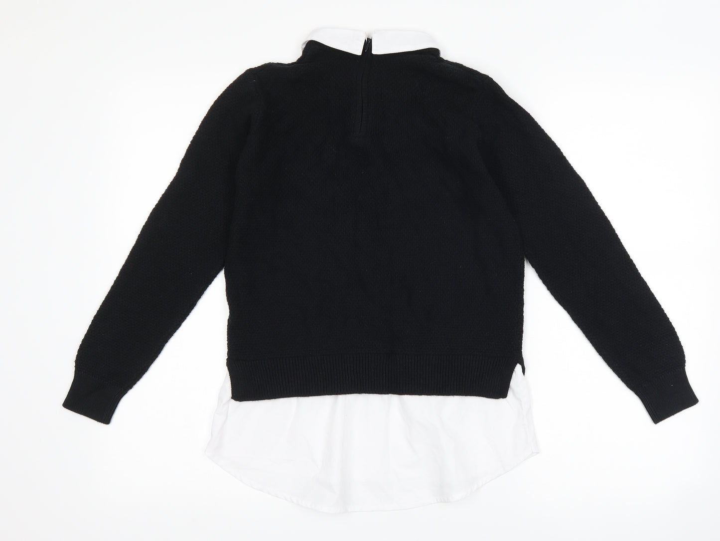 F&F Girls Black   Basic Blouse Size 11-12 Years  - School Wear