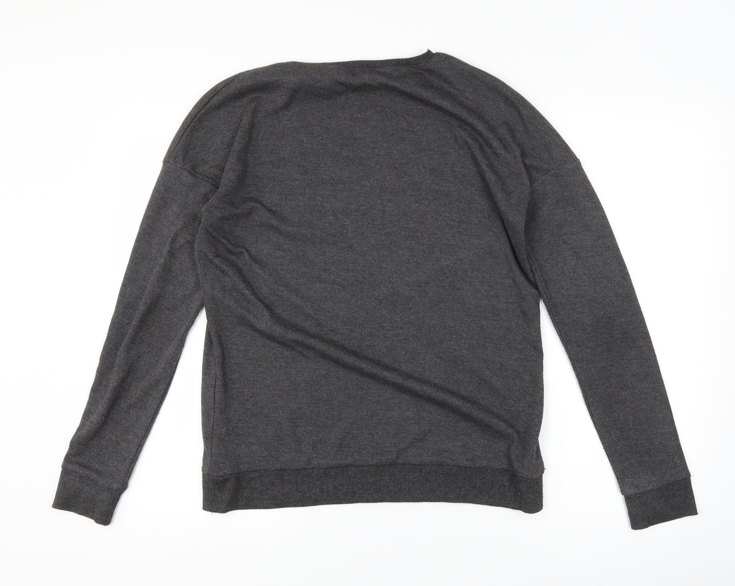 Select Womens Grey   Pullover Sweatshirt Size 10  - slogan