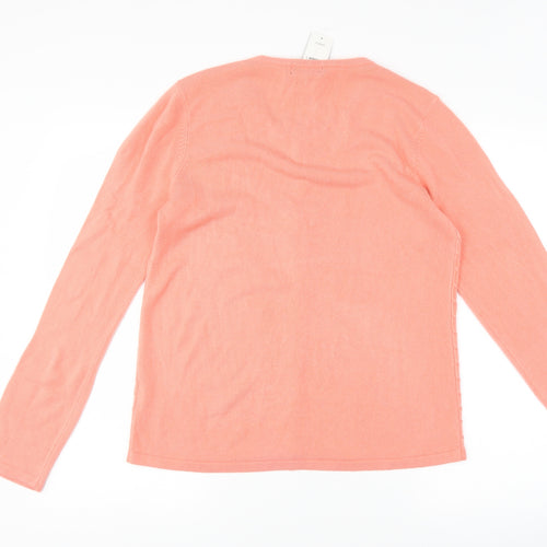 bm  Womens Pink   Cardigan Jumper Size S