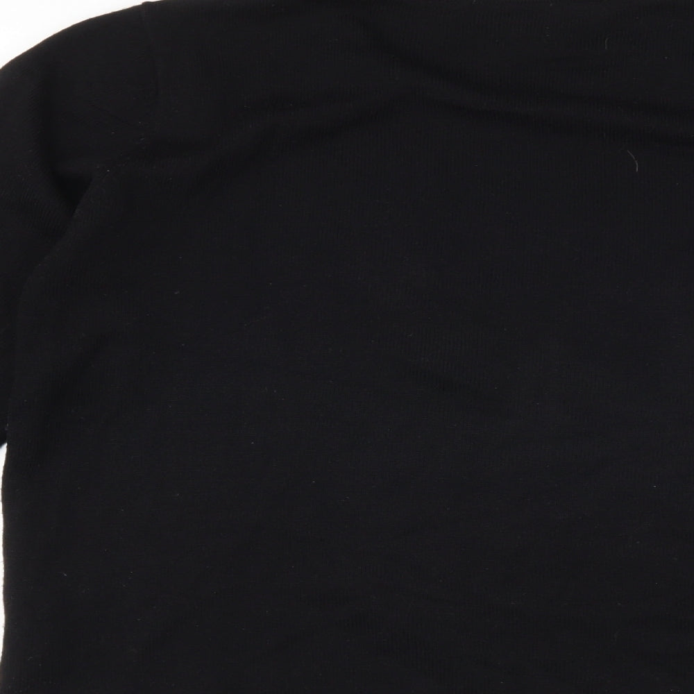 Casamia Womens Black Striped  Pullover Jumper Size M