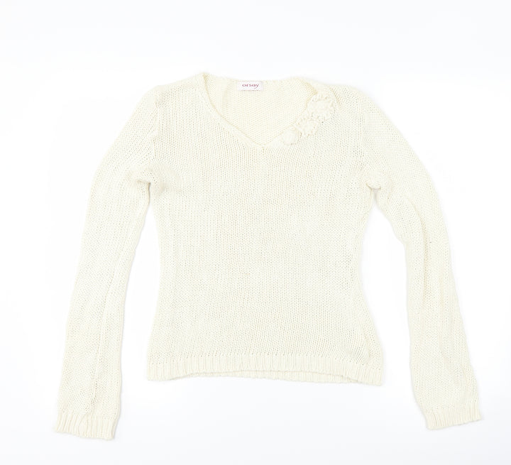 ORSAY Womens Ivory Pullover Jumper Size M