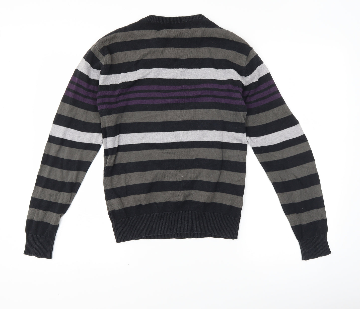 Matalan Boys Grey Striped  Pullover Jumper Size 13 Years
