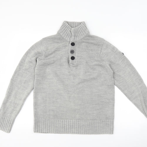 Crafted Mens Grey   Pullover Jumper Size S