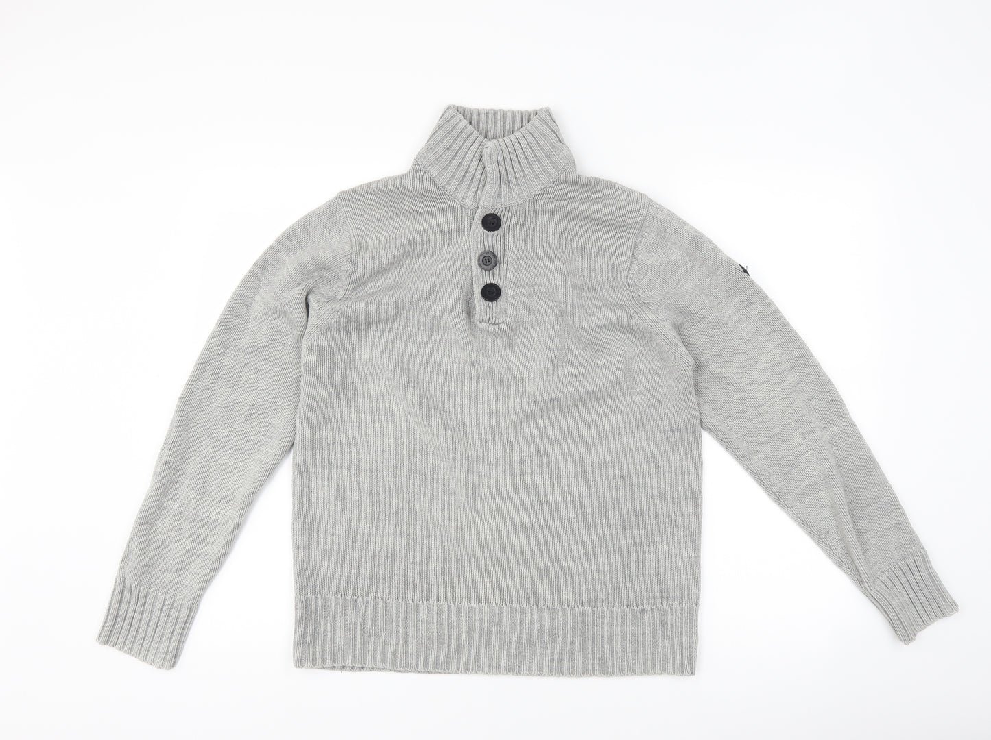 Crafted Mens Grey   Pullover Jumper Size S