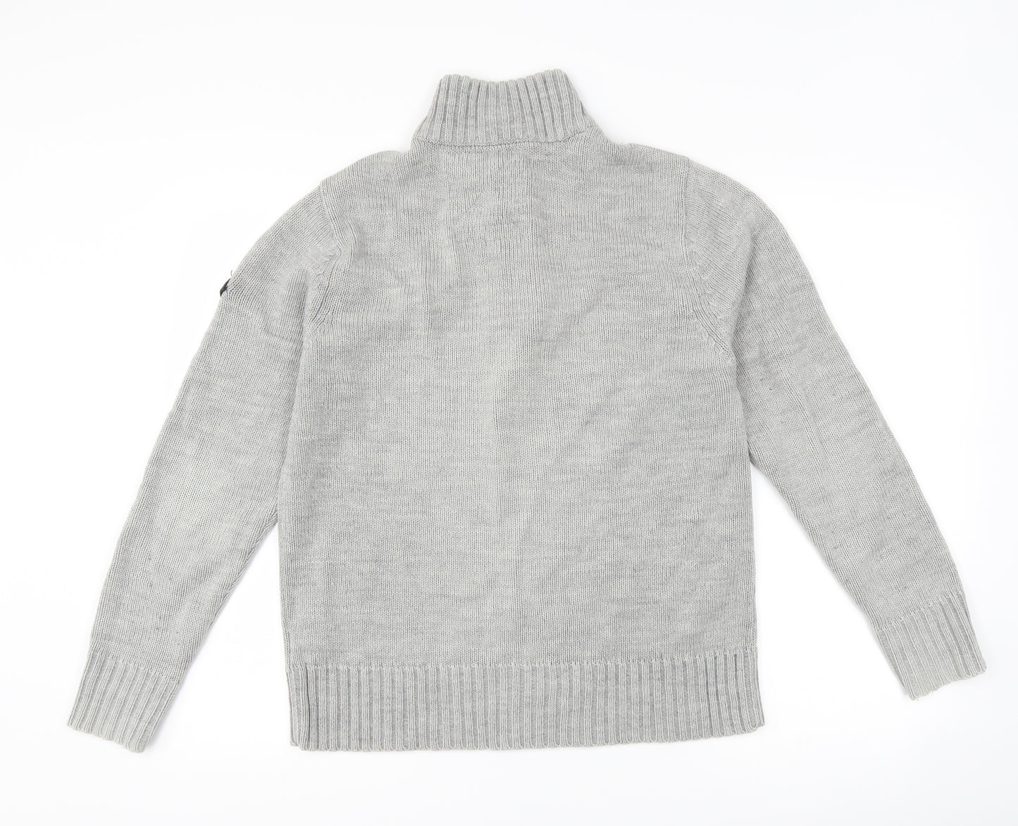 Crafted Mens Grey   Pullover Jumper Size S