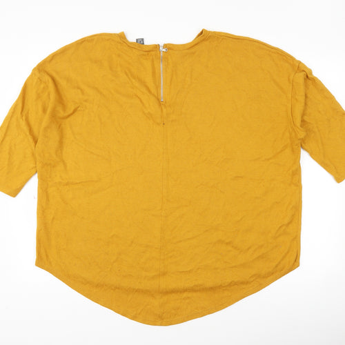 Primark Womens Yellow   Pullover Jumper Size XL