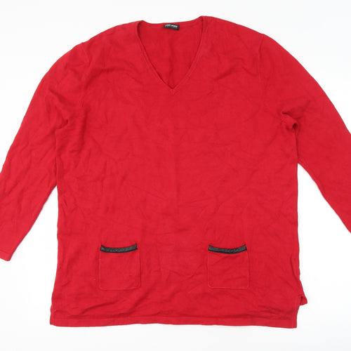 Gerry Weber Womens Red   Pullover Jumper Size 16