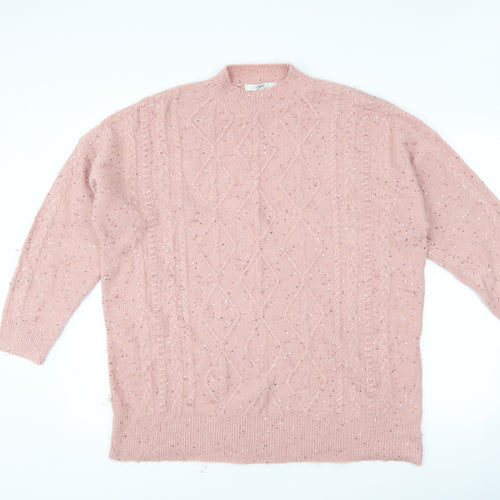 NEXT Womens Pink   Pullover Jumper Size L