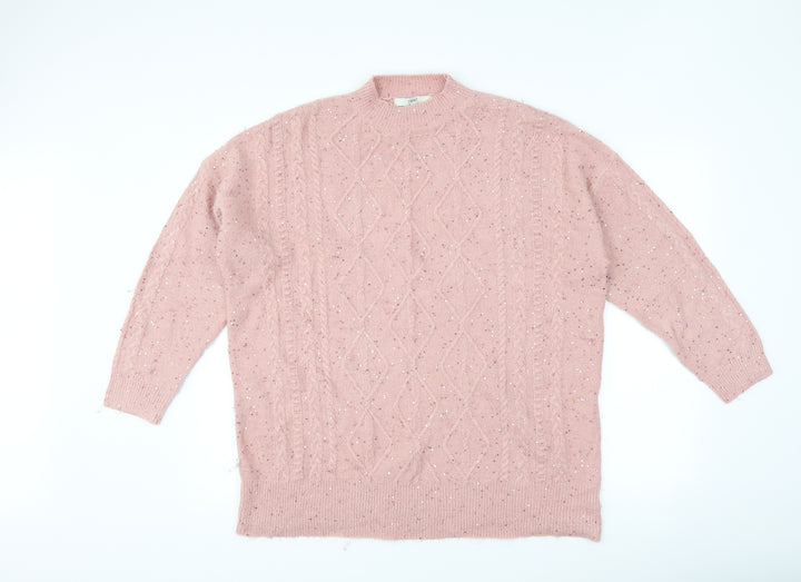 NEXT Womens Pink Pullover Jumper Size L