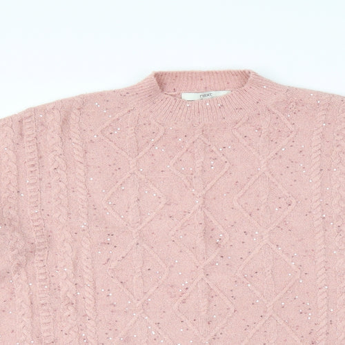 NEXT Womens Pink   Pullover Jumper Size L