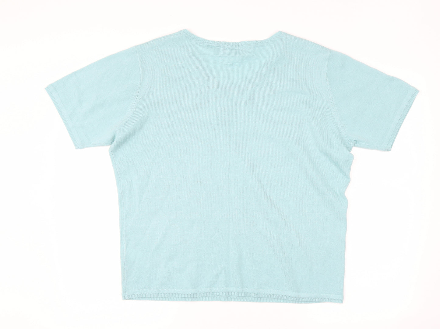 julipa Womens Blue   Basic T-Shirt Size 16