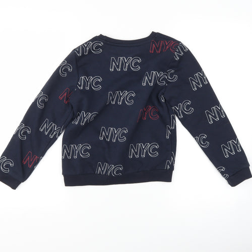 Primark Boys Blue   Pullover Sweatshirt Size 8-9 Years  - nyc