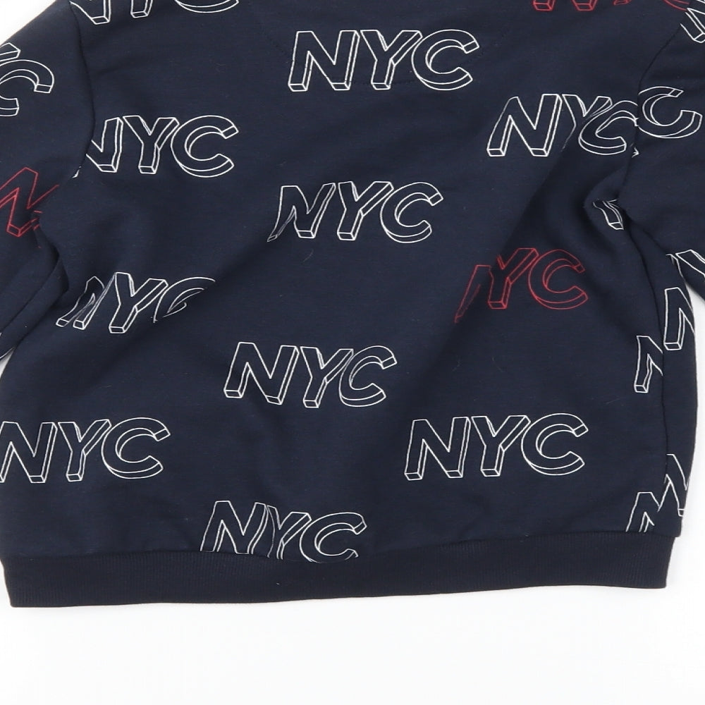 Primark Boys Blue   Pullover Sweatshirt Size 8-9 Years  - nyc