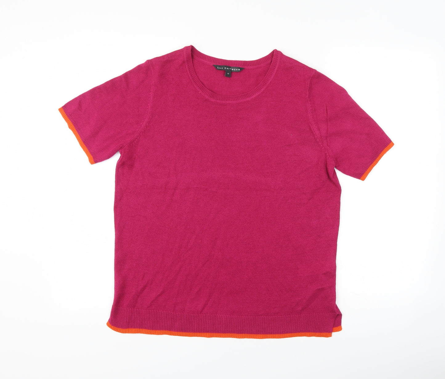 Bonmarché Womens Pink   Basic T-Shirt Size 12