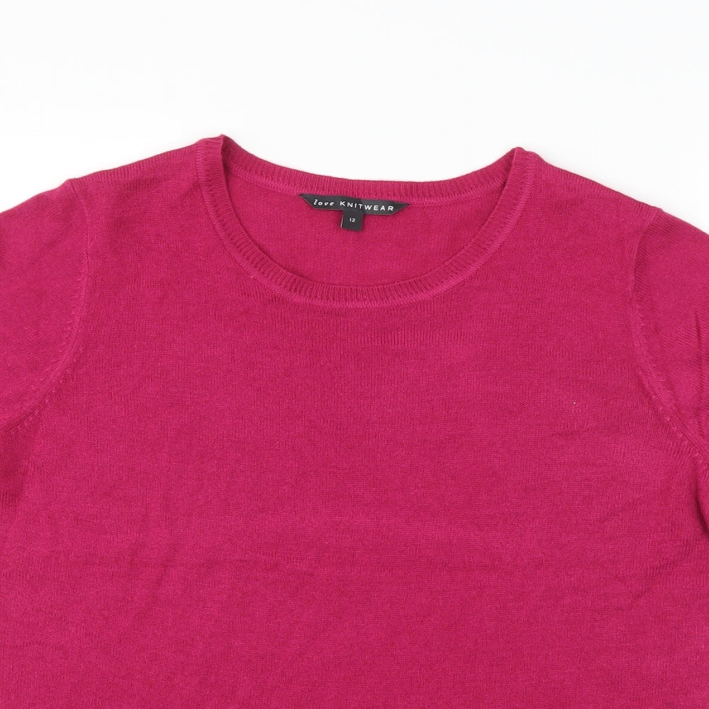 Bonmarché Womens Pink   Basic T-Shirt Size 12