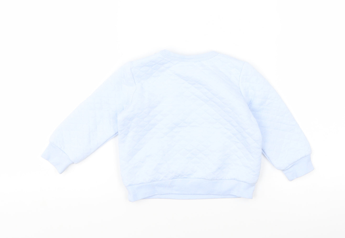 Rockabye-Baby Boys Blue   Pullover Jumper Size 6-9 Months  - teddy bear