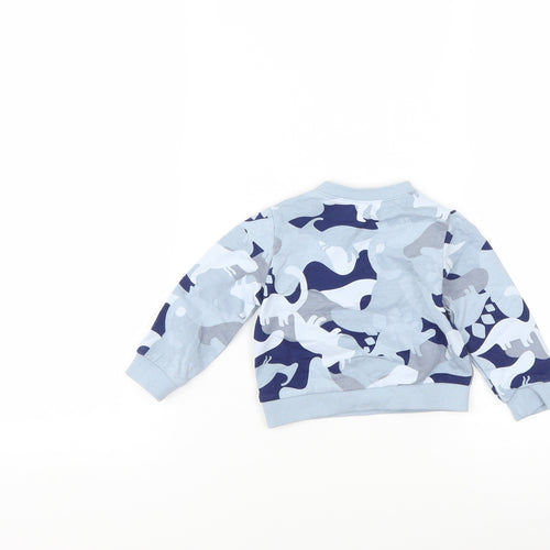 TU Boys Blue   Pullover Jumper Size 3-6 Months  - dinosaur